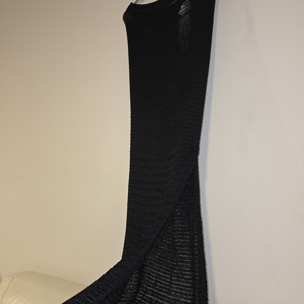 Elegant Black Knit Skirt